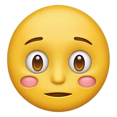 Yellow emoji face giving a side eye  sticker