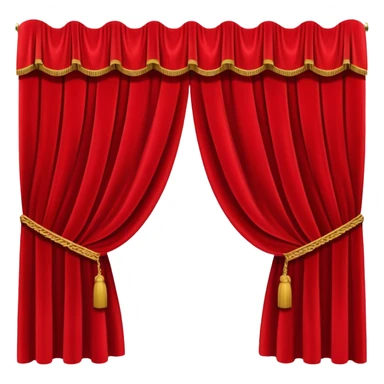 Red Theater curtain sticker