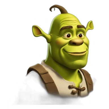 shrek with a very long nose sticker