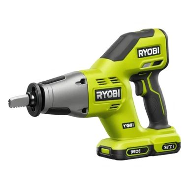 RYOBI ONE+ 18V Cordless Reciprocating saw battery  sticker