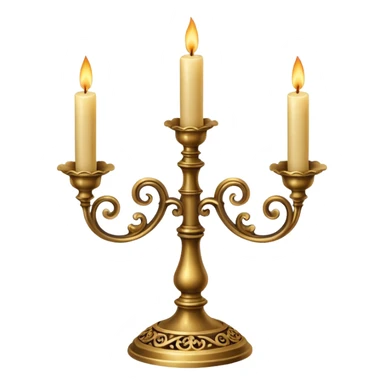 Antique candle holder  sticker