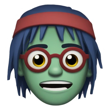 2-d from gorillaz sticker
