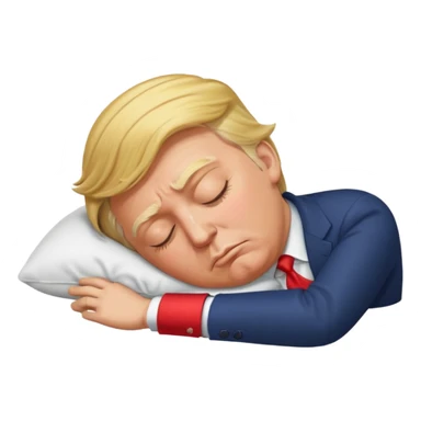 Trump qui dort sticker