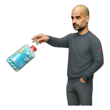 pep-guardiola-handing-out-pills sticker