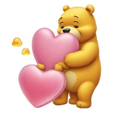 I love you more than pooh loves honey  sticker