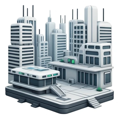 Dystopian Aesthetic Scenery Deco sticker