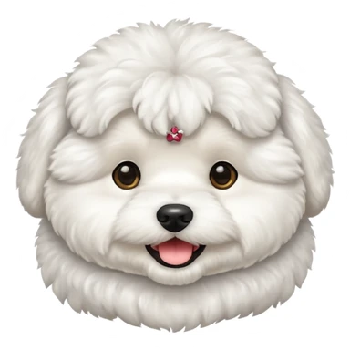 bichon frise emoji sticker