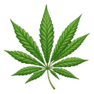 emoji hoja de marihuana sticker