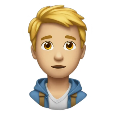 Un garçon qui pleure et qui dit même pas un vu sticker