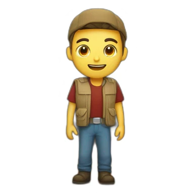 hombre escondido en un subterraneo sticker