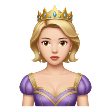 Scarlett Johansson in a princess dres sticker