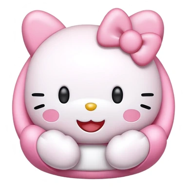 My melody hello kitty emoji sticker
