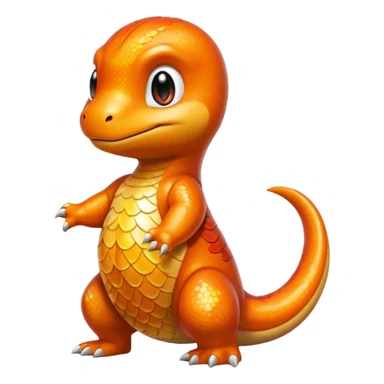 glitter pokemon charmander sticker