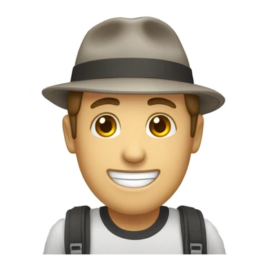 a happy person Work a tourims sticker