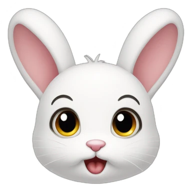 innocent but surprised bunny cute sticker