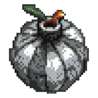 grayish black bomb power up without fuse sticker