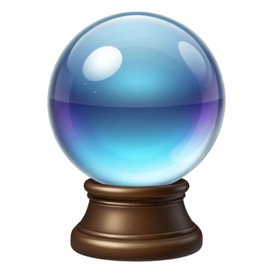 Crystal ball on a stand sticker