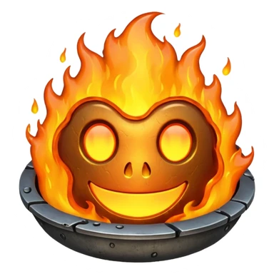 Heated Metal sticker