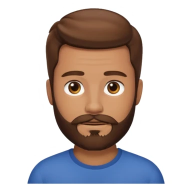 Man with beard sticker