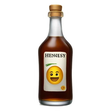 bottle of hennesy sticker