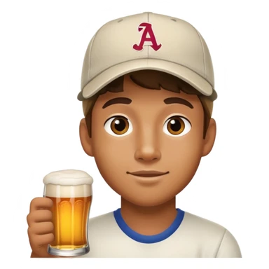 frat boy with a beer sticker