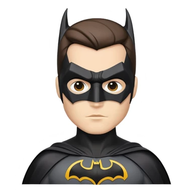 Person wearing a 60s Batman costume  sticker