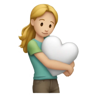 Garçon avec un cœur dans les mains avec écris Manon à l’intérieur du cœur  sticker