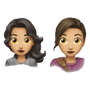 Nikita and Finja sticker