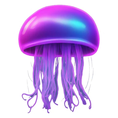 neon jellyfish  sticker