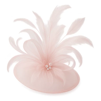 pink fascinator, soft and dreamy sticker