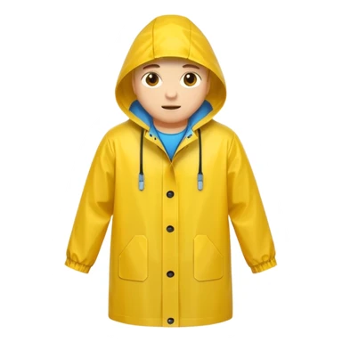 yellow raincoat for women (just the jacket without a woman in it) sticker