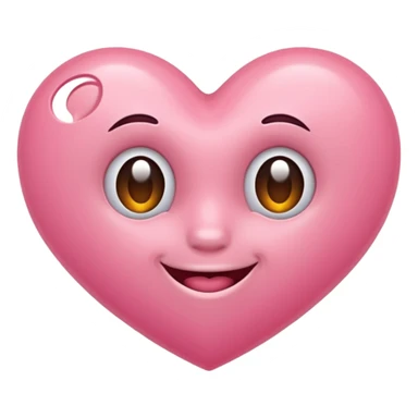 Licht roze hart sticker