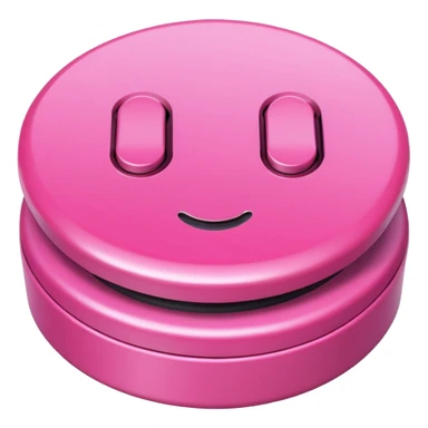 pink press button sticker