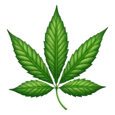 una hoja de marihuana  sticker