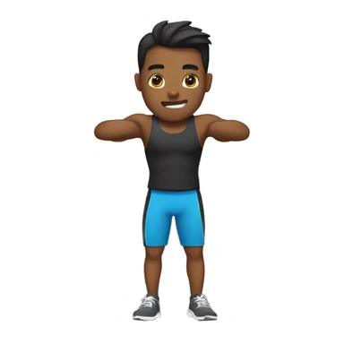 Workout back sticker