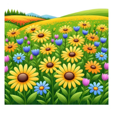 Wildflower Field sticker