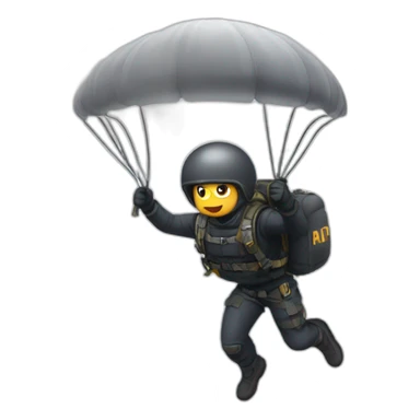 Parachuting any holding a sign that says raid sticker