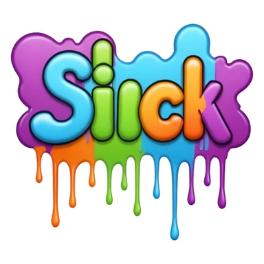 the word sick in graffiti font sticker