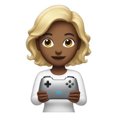 Woman with ps 5 console sticker