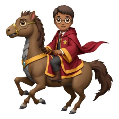 harry potter riding buckbeak sticker