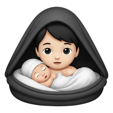 Newborn B&W Photoshoot sticker