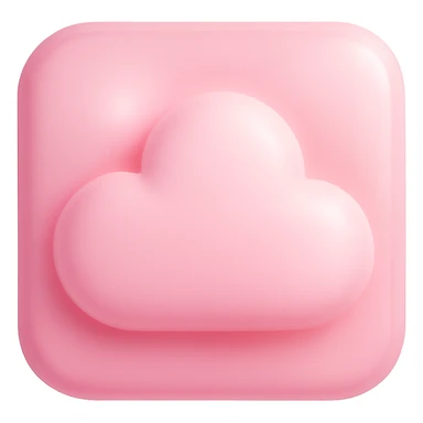 pink icon, soft and dreamy sticker