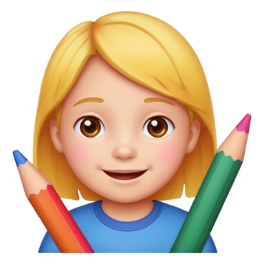 child art picture sticker