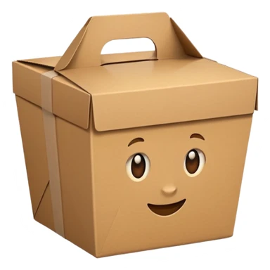 food take away box sticker