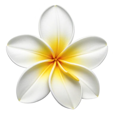frangipani flower sticker