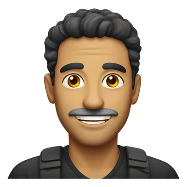 Smiling Spanish man sticker