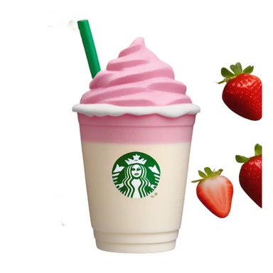 Starbucks pink drink with vanilla sweet cream cold foam on top sticker