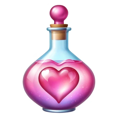 Romantic magical Love potion bottle sticker
