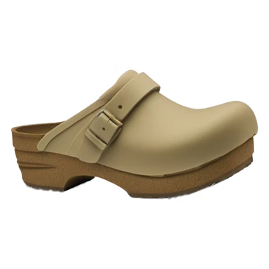 Broken stock Boston clog khaki beige color sticker
