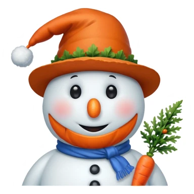 snowmen wearing hat  sticker